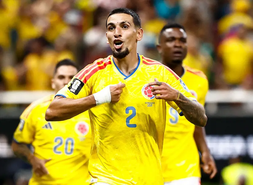Colombia DR Congo World Cup 2026 Daniel Munoz scoring goal