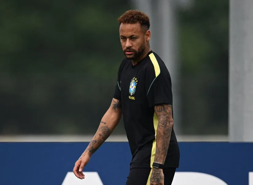 Neymar in Brazil national team kit at the 2026 World Cup