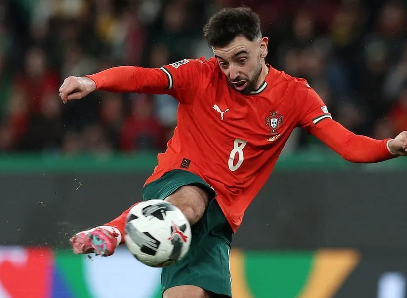 葡萄牙中場布魯諾·費爾南德斯（Bruno Fernandes）備戰2026年世足K組