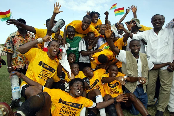 Ghana Black Stars Celebrate