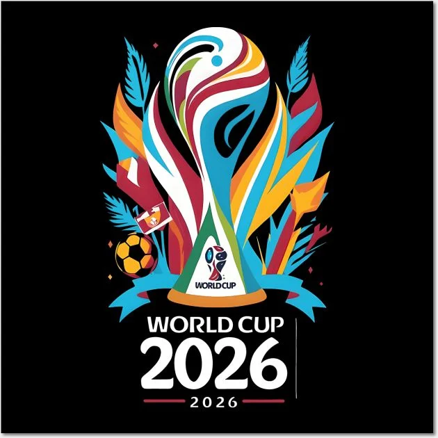 Worldcup Colorful Trophy Poster